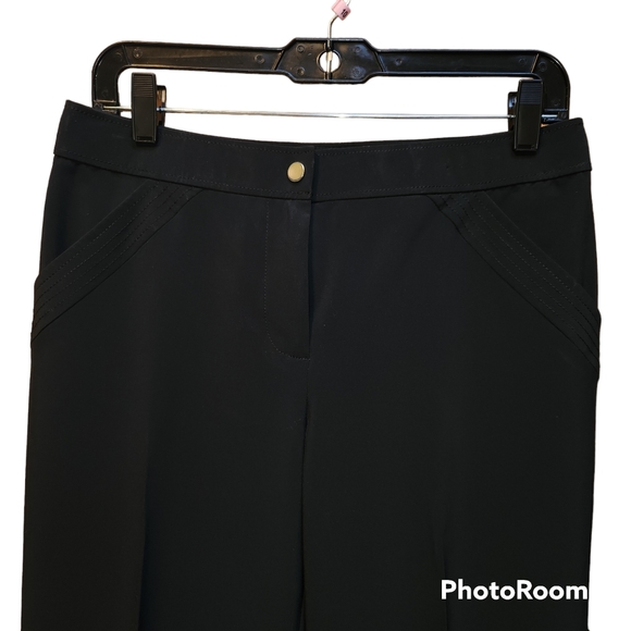 CHICO'S WEEKENDS Black Silky Trousers Slacks Size 0 Short - Picture 4 of 12